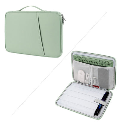 For 9.7-11 inch Laptop Portable Nylon Twill Texture Bag(Green) - 10 - 11 inch by buy2fix | Online Shopping UK | buy2fix