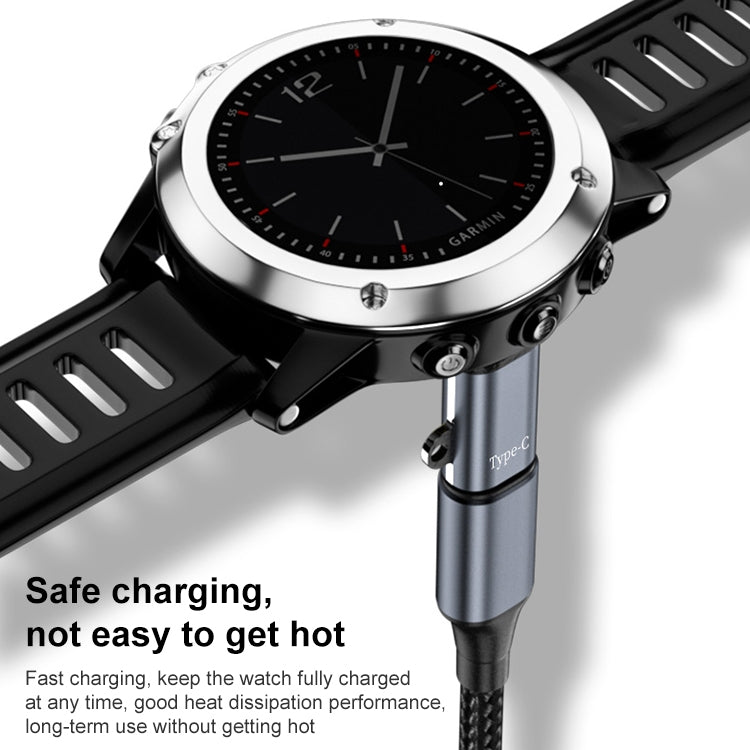 For Garmin Watch Charging Adapter, Interface:8 Pin 90 Elbow - Smart Wear by buy2fix | Online Shopping UK | buy2fix