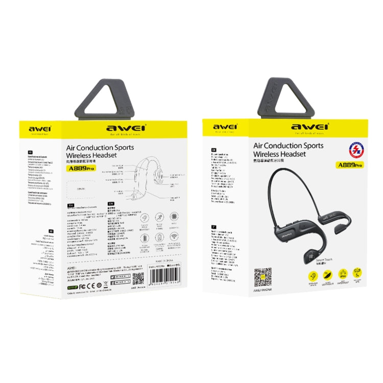 awei A889 Pro Air Conduction Sports Wireless Headset - Sport Earphone by awei | Online Shopping UK | buy2fix