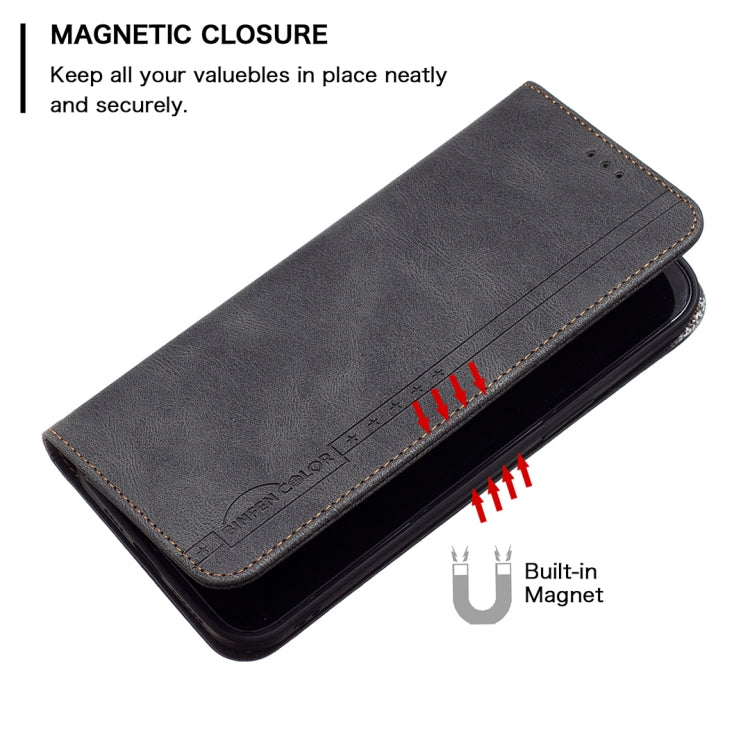 For Xiaomi 12T / 12T Pro / Redmi K50 Ultra Magnetic RFID Blocking Anti-Theft Leather Phone Case(Black) - Xiaomi Cases by buy2fix | Online Shopping UK | buy2fix