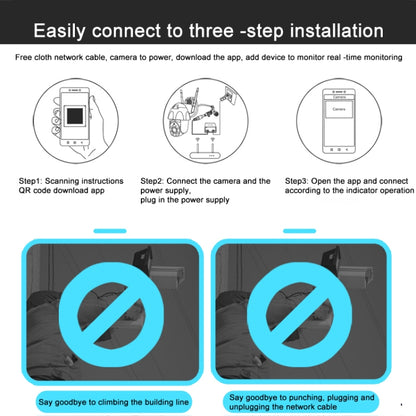 QX67 Humanoid Recognition AI Alarm WiFi Dome IP Camera, AU Plug - Security by buy2fix | Online Shopping UK | buy2fix