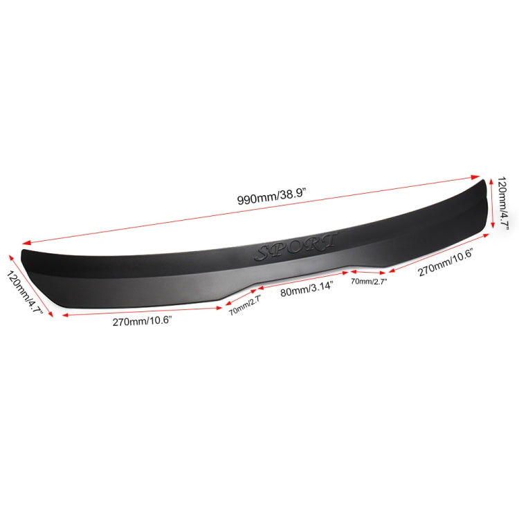 For Volkswagen Golf 7 7.5 2014-2018 Car Modified Hatchback Rear Roof Spoiler Wing(Carbon Fiber) - In Car by buy2fix | Online Shopping UK | buy2fix