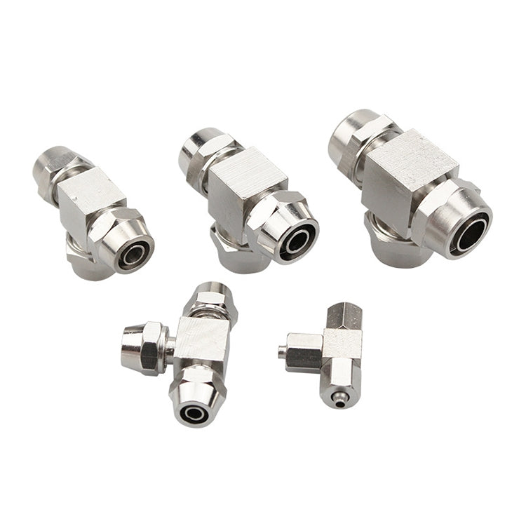 PE-6 LAIZE Nickel Plated Copper Y-type Tee Pneumatic Quick Connector -  by LAIZE | Online Shopping UK | buy2fix