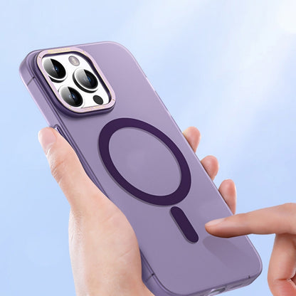 For iPhone 14 TOTUDESIGN AA-194 Crystal Color Series Magsafe Magnetic Phone Case(Purple) - iPhone 14 Cases by TOTUDESIGN | Online Shopping UK | buy2fix