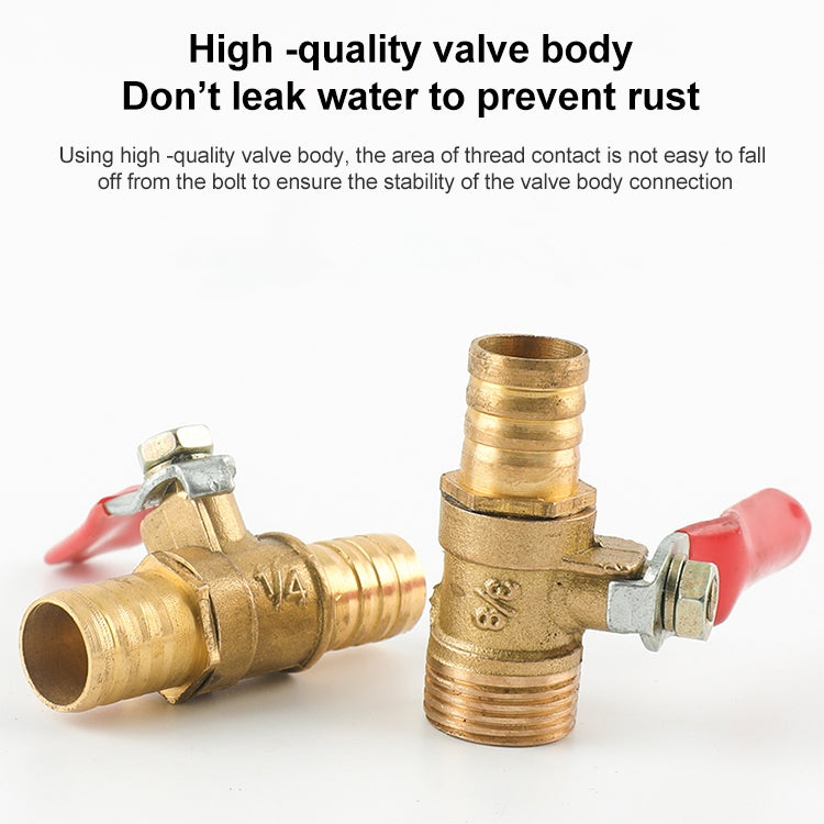 LAIZE Pneumatic Hose Connector Copper Ball Valve, Specification:Double Outside 3 3/8 inch -  by LAIZE | Online Shopping UK | buy2fix