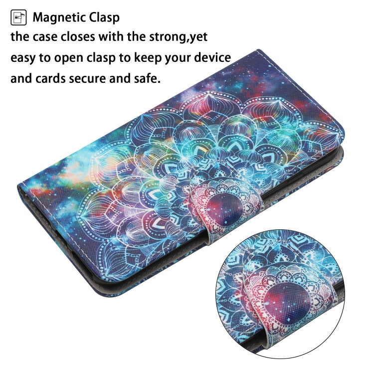 For Xiaomi Redmi A1 Colored Drawing Pattern Leather Phone Case(Star Mandala) - Xiaomi Cases by buy2fix | Online Shopping UK | buy2fix