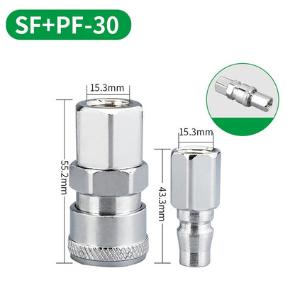 LAIZE SF+PF-30 10pcs C-type Self-lock Air Tube Pneumatic Quick Fitting Connector -  by LAIZE | Online Shopping UK | buy2fix