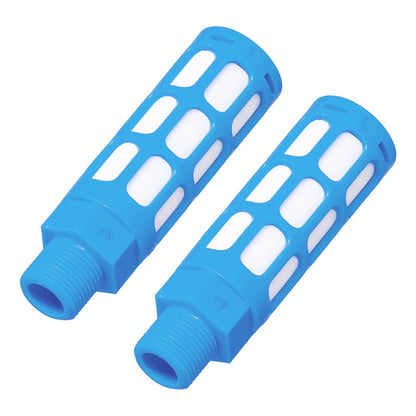 LAIZE Plastic Pneumatic Muffler, Caliber:4 Point(Blue) -  by LAIZE | Online Shopping UK | buy2fix