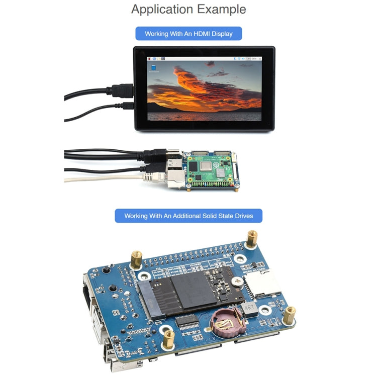 Waveshare Mini Base Board Designed for Raspberry Pi Compute Module 4 - Consumer Electronics by WAVESHARE | Online Shopping UK | buy2fix