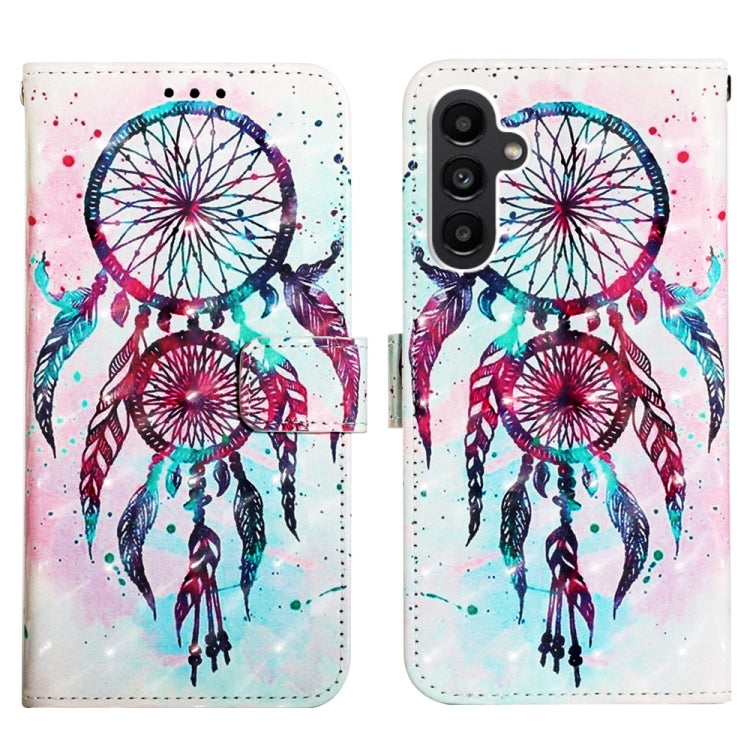 For Samsung Galaxy A14 5G 3D Painting Horizontal Flip Leather Phone Case(Color Drop Wind Chimes) - Galaxy Phone Cases by buy2fix | Online Shopping UK | buy2fix