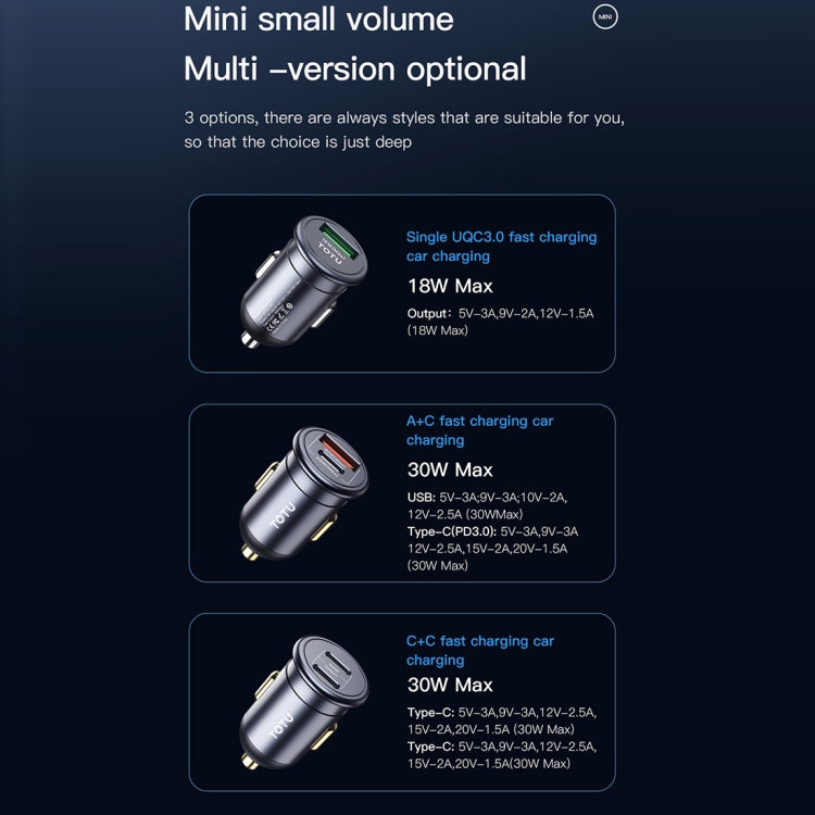 TOTUDESIGN 18W Car Fast Charging, Interface:USB-A - In Car by TOTUDESIGN | Online Shopping UK | buy2fix