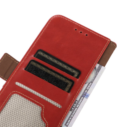 For Samsung Galaxy A54 5G Crazy Horse Top Layer Cowhide Leather Phone Case(Red) - Galaxy Phone Cases by buy2fix | Online Shopping UK | buy2fix