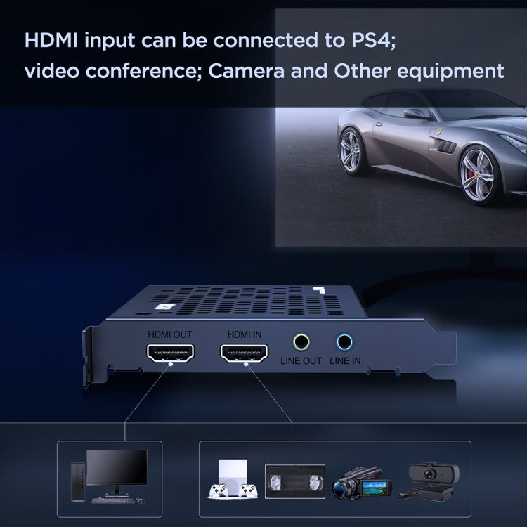 EZCAP 324B 4K HD Video Game Conference Capture Live Card(Black) - Consumer Electronics by Ezcap | Online Shopping UK | buy2fix