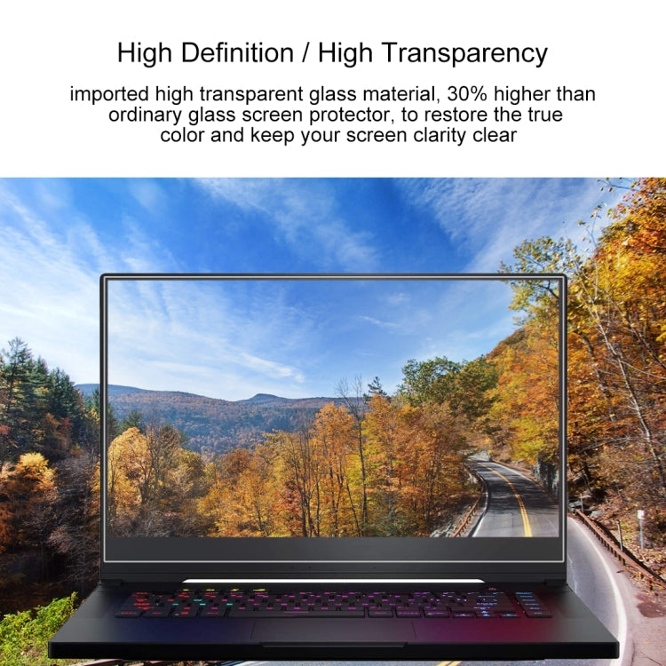 For ASUS ROG ZEPHYRUS (GX501) 15.6 inch Laptop Screen HD Tempered Glass Protective Film - Computer & Networking by buy2fix | Online Shopping UK | buy2fix