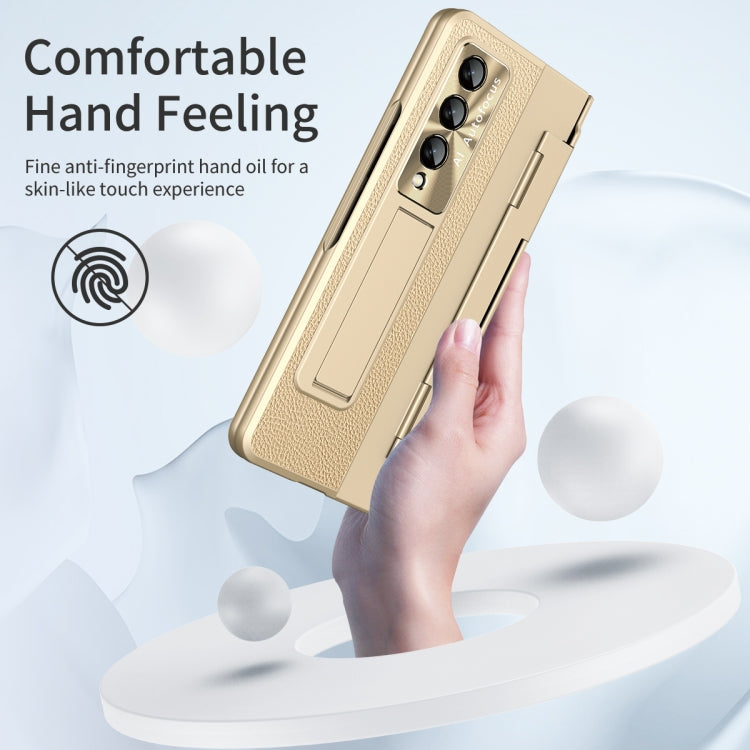 For Samsung Galaxy Z Fold4 Integrated Full Coverage Phone Case with Hinge(Gold) - Galaxy Z Fold4 5G Cases by buy2fix | Online Shopping UK | buy2fix