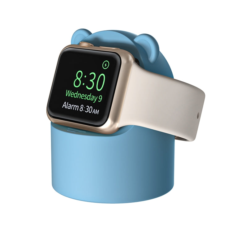 For Apple Watch Smart Watch Silicone Charging Holder without Charger(Blue) - Smart Wear by buy2fix | Online Shopping UK | buy2fix