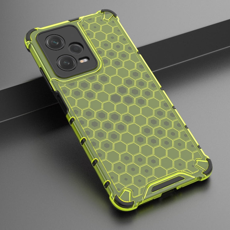 For Xiaomi Poco X5 Pro Shockproof Honeycomb PC + TPU Phone Case(Green) - Xiaomi Cases by buy2fix | Online Shopping UK | buy2fix