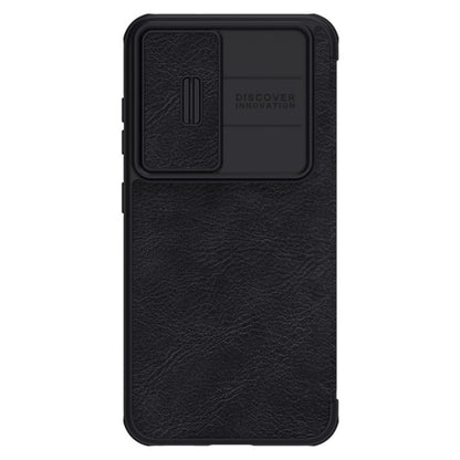 For Samsung Galaxy S23+ 5G NILLKIN QIN Series Pro Sliding Camera Cover Design Leather Phone Case(Black) - Galaxy S23+ 5G Cases by NILLKIN | Online Shopping UK | buy2fix