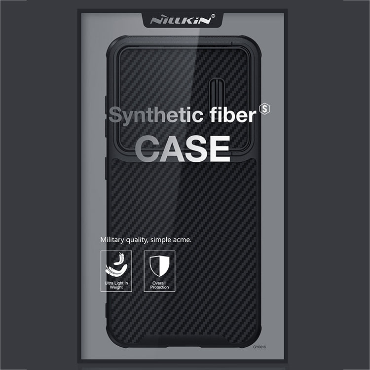 For Samsung Galaxy S23+ 5G NILLKIN Synthetic Fiber Camshield Phone Case(Black) - Galaxy S23+ 5G Cases by NILLKIN | Online Shopping UK | buy2fix