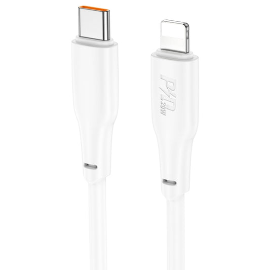 hoco X93 PD 20W USB-C/Type-C to 8 Pin Data Cable, Length:2m(White) - 2 in 1 Cable by hoco | Online Shopping UK | buy2fix