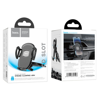 hoco H11 CD Port Push Type Car Holder(Black) - In Car by hoco | Online Shopping UK | buy2fix