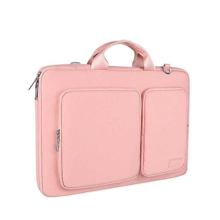 ST11 Polyester Thickened Laptop Bag, Size:14.1-15.4 inch(Pink) - 15 inch by buy2fix | Online Shopping UK | buy2fix