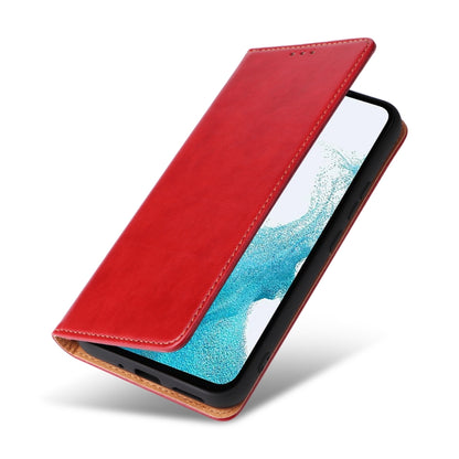 For Samsung Galaxy A54 5G Fierre Shann PU Genuine Leather Texture Leather Phone Case(Red) - Galaxy Phone Cases by FIERRE SHANN | Online Shopping UK | buy2fix