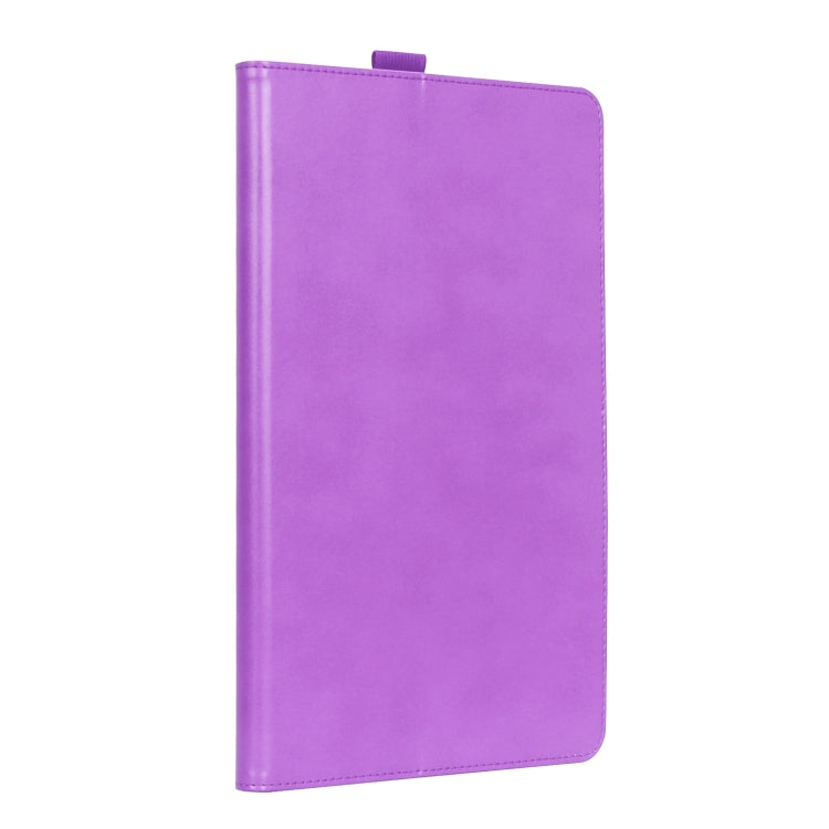 For Lenovo Tab P11 Pro Gen2 11.2 2022 TB132/138 Embossed Front Stand Leather Smart Tablet Case(Purple) - For Lenovo by buy2fix | Online Shopping UK | buy2fix