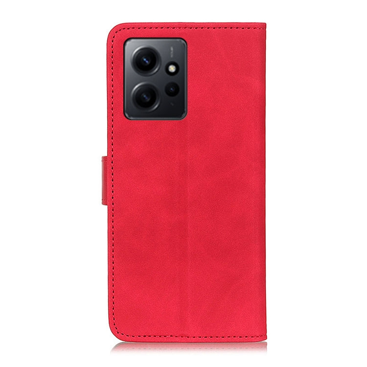 For Xiaomi Redmi Note 12 4G Global KHAZNEH Retro Texture Flip Leather Phone Case(Red) - Note 12 Cases by buy2fix | Online Shopping UK | buy2fix