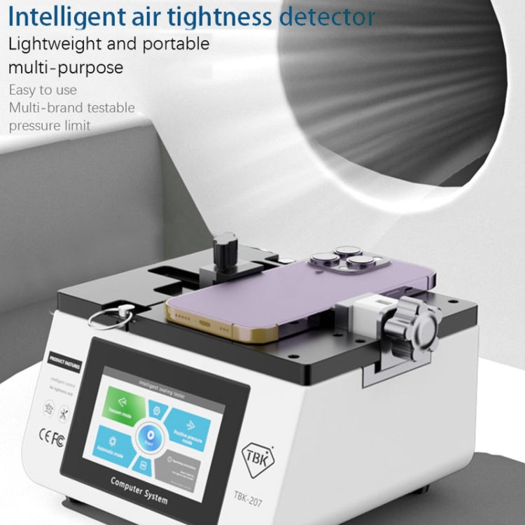 TBK-207 Portable Intelligent Air Tightness Detector Built-in Vacuum Pump(EU Plug) - Repair & Spare Parts by TBK | Online Shopping UK | buy2fix