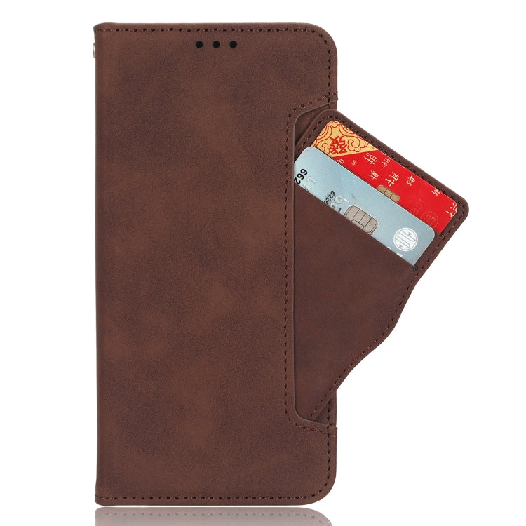 For OnePlus Ace 2V Skin Feel Calf Texture Card Slots Leather Phone Case(Brown) - OnePlus Cases by buy2fix | Online Shopping UK | buy2fix