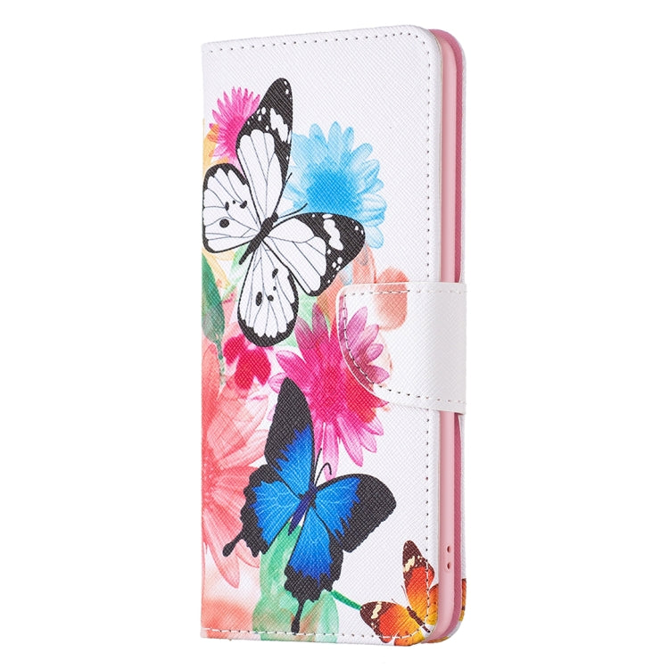 For Samsung Galaxy A24 4G Colored Drawing Pattern Leather Phone Case(Butterflies) - Galaxy Phone Cases by buy2fix | Online Shopping UK | buy2fix