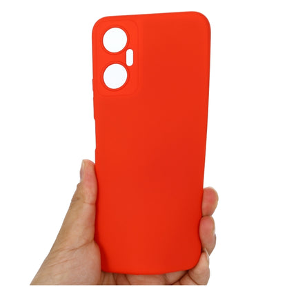 For Infinix Hot 20 5G Pure Color Liquid Silicone Shockproof Phone Case(Red) - Infinix Cases by buy2fix | Online Shopping UK | buy2fix