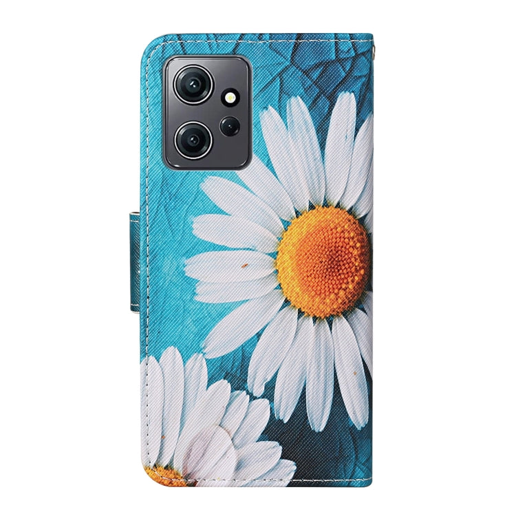For Xiaomi Redmi Note 12 4G Global Colored Drawing Pattern Flip Leather Phone Case(Chrysanthemum) - Note 12 Cases by buy2fix | Online Shopping UK | buy2fix