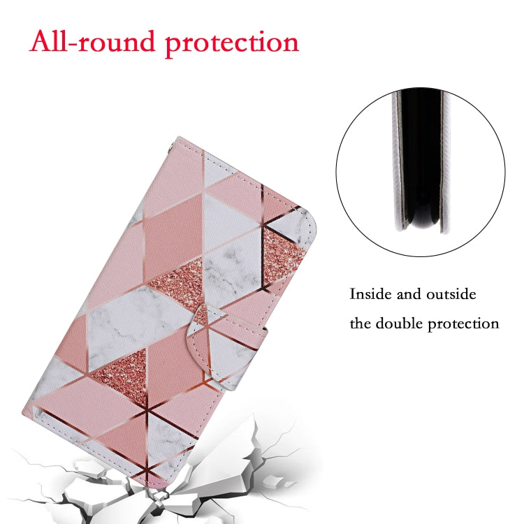 For Xiaomi Redmi Note 12 5G Global/Poco X5 Colored Drawing Pattern Flip Leather Phone Case(Marble) - Note 12 Cases by buy2fix | Online Shopping UK | buy2fix