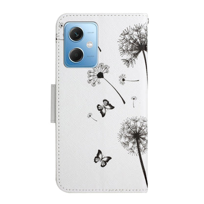 For Xiaomi Redmi Note 12 5G Global/Poco X5 Colored Drawing Pattern Flip Leather Phone Case(Dandelion) - Note 12 Cases by buy2fix | Online Shopping UK | buy2fix
