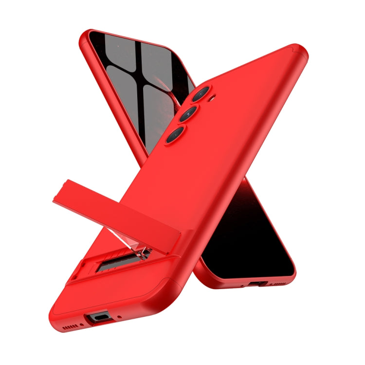 For Samsung Galaxy A54 5G GKK Three Stage Splicing Full Coverage PC Phone Case with Stand(Red) - Galaxy Phone Cases by GKK | Online Shopping UK | buy2fix