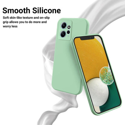 For Xiaomi Redmi Note 12 4G Global Pure Color Liquid Silicone Shockproof Phone Case(Green) - Note 12 Cases by buy2fix | Online Shopping UK | buy2fix