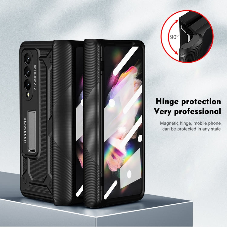 For Samsung Galaxy Z Fold4 5G integrated Shockproof Phone Case with Hinge(Black) - Galaxy Z Fold4 5G Cases by buy2fix | Online Shopping UK | buy2fix