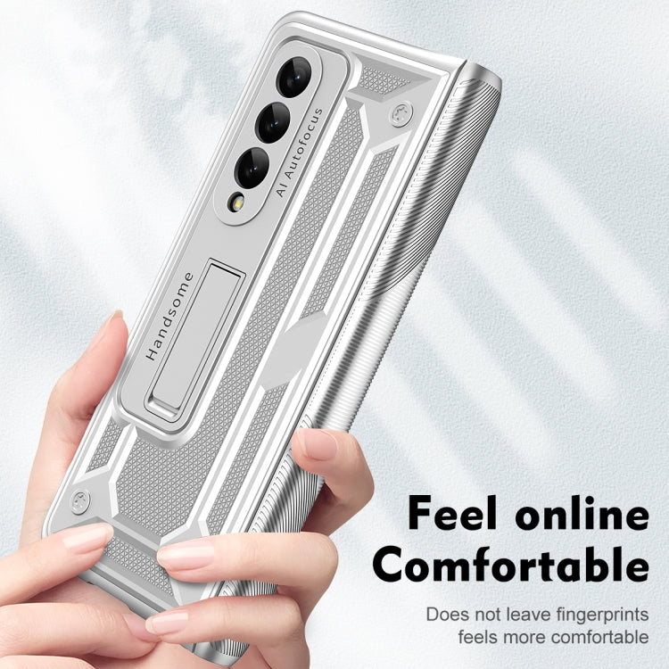 For Samsung Galaxy Z Fold4 5G integrated Shockproof Phone Case with Hinge(Silver) - Galaxy Z Fold4 5G Cases by buy2fix | Online Shopping UK | buy2fix
