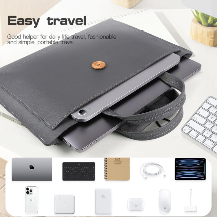 15-16 inch Universal Elastic Thread Button Portable Laptop Inner Bag(Black) -  by buy2fix | Online Shopping UK | buy2fix