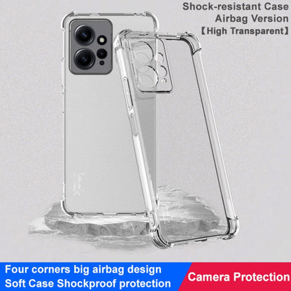 For Xiaomi Redmi Note 12 4G Global imak Shockproof Airbag TPU Phone Case(Transparent) - Note 12 Cases by imak | Online Shopping UK | buy2fix
