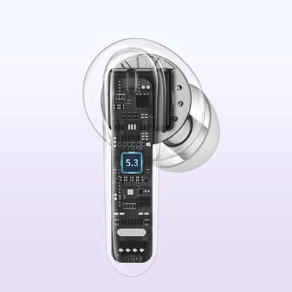USAMS BE16 Ice Tray Series Transparent TWS In-Ear Wireless Bluetooth Earphone(Blue) - TWS Earphone by USAMS | Online Shopping UK | buy2fix