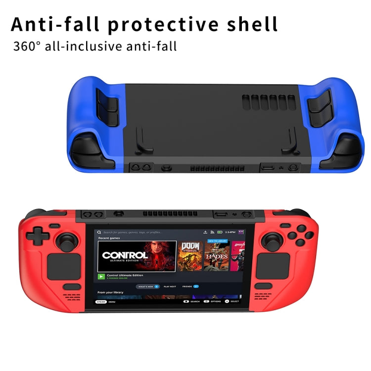GKK For Steam Deck Color Contrast Anti-fall Game Console Case(Blue) - Accessories by GKK | Online Shopping UK | buy2fix