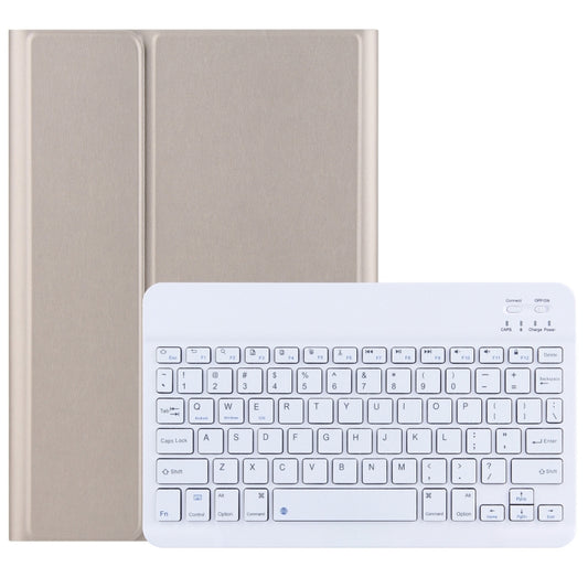 For Lenovo Tab M10 3rd Gen TB-328XU Bluetooth Keyboard Leather Tablet Case(Gold) - Lenovo Keyboard by buy2fix | Online Shopping UK | buy2fix