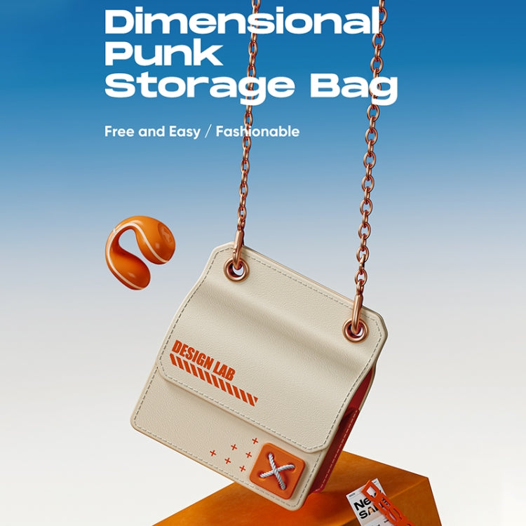 ROCK RPC3186 Dimensional Punk Bluetooth Earphone Storage Bag(Khaki) - Digital Storage Bag by ROCK | Online Shopping UK | buy2fix