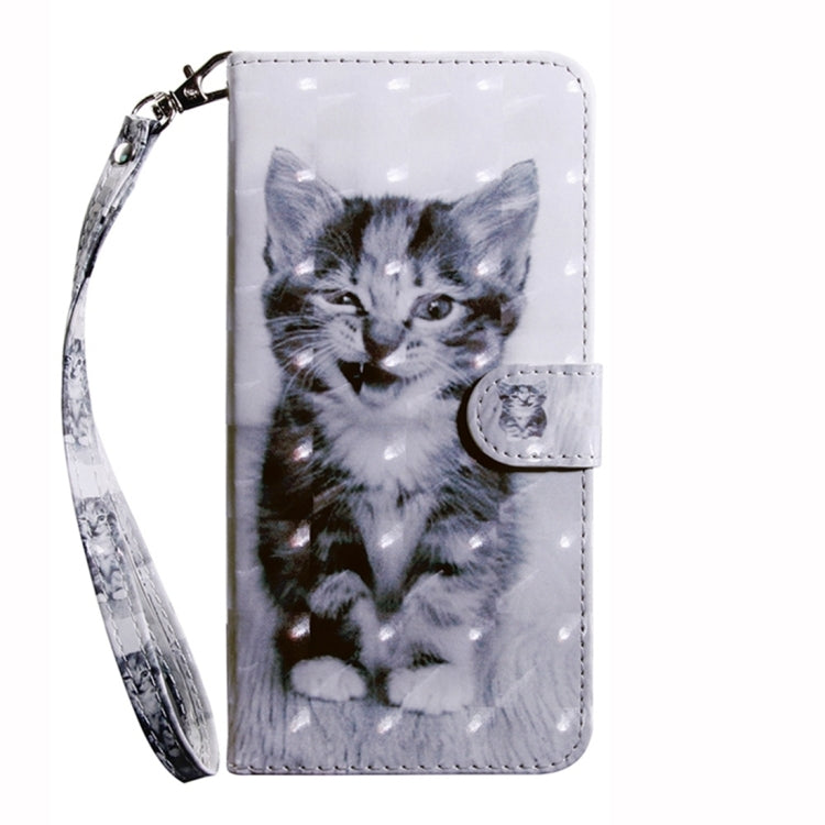 For Xiaomi Redmi Note 10 Pro 3D Painted Pattern Leather Phone Case(Smile Cat) - Note 10 Pro Cases by buy2fix | Online Shopping UK | buy2fix