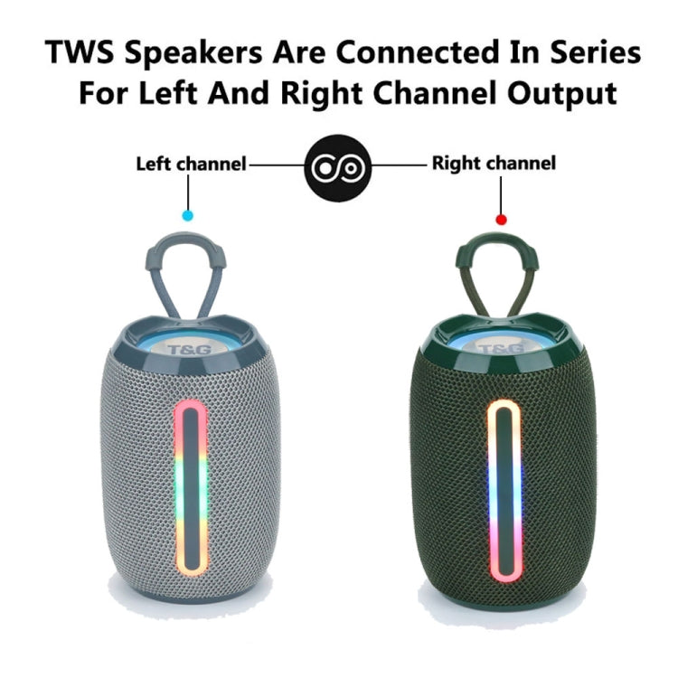 T&G TG653 TWS LED Mini Portable Wireless Stereo Sound Outdoor Speaker(Black) - Mini Speaker by T&G | Online Shopping UK | buy2fix