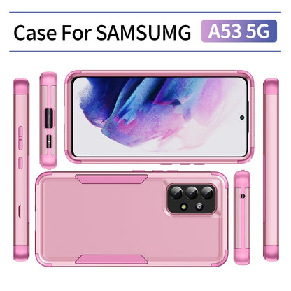 For Samsung Galaxy A53 5G TPU + PC Shockproof Protective Phone Case(Pink) - Galaxy Phone Cases by buy2fix | Online Shopping UK | buy2fix