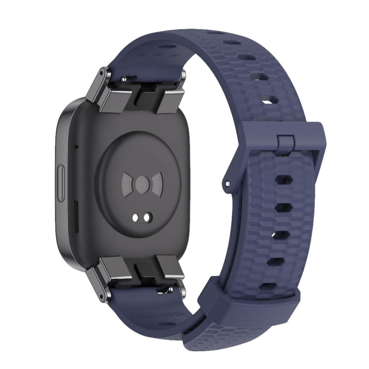 For Redmi Watch 3 Mijobs Honeycomb Texture TPU Watch Band(Midnight Blue Black) - Watch Bands by MIJOBS | Online Shopping UK | buy2fix